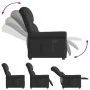 Sillón reclinable cuero sintético negro brillante de , Sillones - Ref: Foro24-4015676, Precio: 207,09 €, Descuento: %