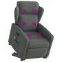 Silla de masaje reclinable de pie de tela gris oscuro de , Sillones - Ref: Foro24-3303145, Precio: 290,01 €, Descuento: %