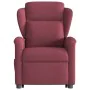 Sillón reclinable de masaje elevable tela rojo tinto de , Sillones - Ref: Foro24-3303147, Precio: 285,71 €, Descuento: %