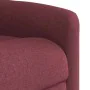 Sillón reclinable de masaje elevable tela rojo tinto de , Sillones - Ref: Foro24-3303147, Precio: 285,71 €, Descuento: %