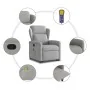 Sillón de masaje reclinable de pie de tela gris nube de , Sillones - Ref: Foro24-3303153, Precio: 290,27 €, Descuento: %