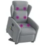 Sillón de masaje eléctrico reclinable elevable tela gris claro de , Sillones - Ref: Foro24-3303164, Precio: 339,24 €, Descuen...