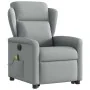 Sillón de masaje eléctrico reclinable elevable tela gris claro de , Sillones - Ref: Foro24-3303164, Precio: 339,24 €, Descuen...