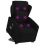 Sillón de masaje eléctrico reclinable elevable tela negro de , Sillones - Ref: Foro24-3303166, Precio: 339,24 €, Descuento: %