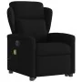 Sillón de masaje eléctrico reclinable elevable tela negro de , Sillones - Ref: Foro24-3303166, Precio: 339,24 €, Descuento: %