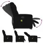 Sillón de masaje eléctrico reclinable elevable tela negro de , Sillones - Ref: Foro24-3303166, Precio: 339,24 €, Descuento: %