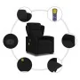 Sillón de masaje eléctrico reclinable elevable tela negro de , Sillones - Ref: Foro24-3303166, Precio: 339,24 €, Descuento: %