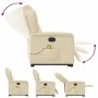 Sillón de masaje eléctrico reclinable elevable tela crema von , Sessel - Ref: Foro24-3303172, Preis: 354,15 €, Rabatt: %