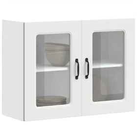 Armario pared cocina puerta de cristal Kalmar blanca de , Armarios de cocina - Ref: Foro24-853607, Precio: 81,75 €, Descuento: %