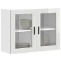 Armario pared para cocina puerta cristal Porto blanco brillante de , Armarios de cocina - Ref: Foro24-854089, Precio: 96,06 €...