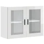 Armario pared para cocina puerta cristal Porto blanco brillante de , Armarios de cocina - Ref: Foro24-854089, Precio: 96,06 €...
