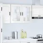 Armario pared para cocina puerta cristal Porto blanco brillante de , Armarios de cocina - Ref: Foro24-854089, Precio: 96,06 €...