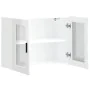 Armario pared para cocina puerta cristal Porto blanco brillante de , Armarios de cocina - Ref: Foro24-854089, Precio: 96,06 €...