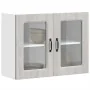 Armario pared cocina puerta de cristal Kalmar sonoma gris de , Armarios de cocina - Ref: Foro24-853613, Precio: 97,74 €, Desc...