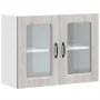 Armario pared cocina puerta de cristal Kalmar sonoma gris de , Armarios de cocina - Ref: Foro24-853613, Precio: 97,74 €, Desc...