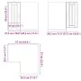 Armario de cocina de esquina pared Lucca blanca de alto brillo de , Armarios de cocina - Ref: Foro24-853859, Precio: 91,55 €,...