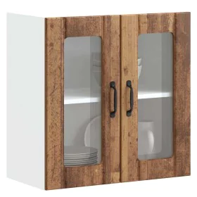 Armario pared cocina puerta de cristal Lucca madera vieja de , Armarios de cocina - Ref: Foro24-853915, Precio: 67,81 €, Desc...