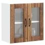 Armario pared cocina puerta de cristal Lucca madera vieja de , Armarios de cocina - Ref: Foro24-853915, Precio: 67,81 €, Desc...