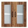 Armario pared cocina puerta de cristal Lucca madera vieja de , Armarios de cocina - Ref: Foro24-853915, Precio: 67,81 €, Desc...
