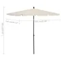 Sombrilla de jardín con palo color arena 210x140 cm de vidaXL, Sombrillas - Ref: Foro24-315543, Precio: 46,84 €, Descuento: %