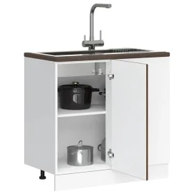 Mueble bajo de cocina Kalmar madera ingeniería de roble marrón de , Armarios de cocina - Ref: Foro24-854325, Precio: 91,21 €,...