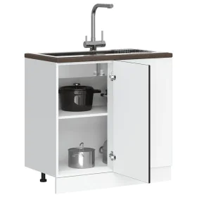 Mueble bajo de cocina Kalmar madera de ingeniería negra de , Armarios de cocina - Ref: Foro24-854319, Precio: 80,17 €, Descue...