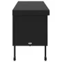 Caja almacenaje jardín ruedas ratán sintético negro 160x55x75cm de , Cajas de almacenaje para exteriores - Ref: Foro24-410383...