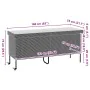 Caja almacenaje jardín ruedas ratán sintético negro 160x55x75cm de , Cajas de almacenaje para exteriores - Ref: Foro24-410383...