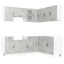 Mueble cocina Lucca gris hormigón 11 pzas madera contrachapada de , Armarios de cocina - Ref: Foro24-3314955, Precio: 670,74 ...