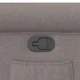 Sillón reclinable de tela gris taupe de , Sillones - Ref: Foro24-4015643, Precio: 206,39 €, Descuento: %