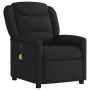 Sillón reclinable de masaje de tela negro de , Sillones - Ref: Foro24-4015608, Precio: 210,38 €, Descuento: %