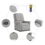 Sillón de masaje reclinable de tela gris nube de , Sillones - Ref: Foro24-4015655, Precio: 190,85 €, Descuento: %
