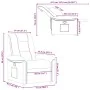 Sillón reclinable de tela marrón de , Sillones - Ref: Foro24-4015620, Precio: 188,41 €, Descuento: %
