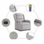 Sillón de masaje reclinable de tela gris nube de , Sillones - Ref: Foro24-4015615, Precio: 205,65 €, Descuento: %