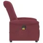 Sillón de masaje reclinable de tela color vino tinto de , Sillones - Ref: Foro24-4015629, Precio: 201,94 €, Descuento: %