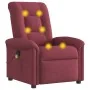 Sillón de masaje reclinable de tela color vino tinto de , Sillones - Ref: Foro24-4015629, Precio: 201,94 €, Descuento: %