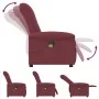 Sillón de masaje reclinable de tela color vino tinto de , Sillones - Ref: Foro24-4015629, Precio: 201,94 €, Descuento: %