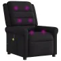 Sillón reclinable de masaje de tela negro de , Sillones - Ref: Foro24-4015648, Precio: 223,22 €, Descuento: %