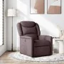 Sillón reclinable de tela marrón oscuro by , Armchairs - Ref: Foro24-4015601, Price: 188,98 €, Discount: %
