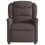 Sillón reclinable de tela marrón oscuro by , Armchairs - Ref: Foro24-4015601, Price: 188,98 €, Discount: %