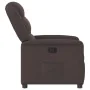 Sillón reclinable de tela marrón oscuro by , Armchairs - Ref: Foro24-4015601, Price: 188,98 €, Discount: %