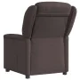 Sillón reclinable de tela marrón oscuro by , Armchairs - Ref: Foro24-4015601, Price: 188,98 €, Discount: %