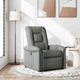 Sillón reclinable de tela gris oscuro de , Sillones - Ref: Foro24-4015617, Precio: 193,88 €, Descuento: %