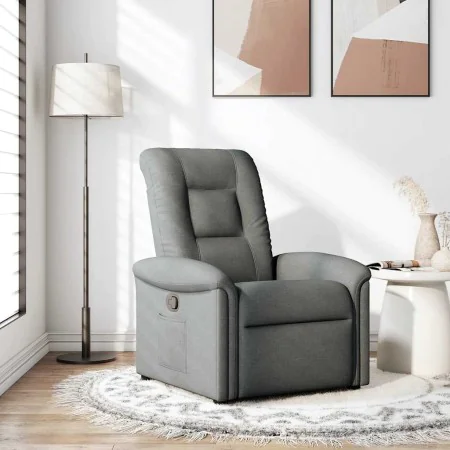 Sillón reclinable de tela gris oscuro de , Sillones - Ref: Foro24-4015617, Precio: 193,88 €, Descuento: %