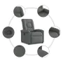 Sillón reclinable de tela gris oscuro de , Sillones - Ref: Foro24-4015617, Precio: 193,88 €, Descuento: %