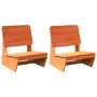 Sillas de jardín 2 uds marrón cera 60x64x70,5 cm de , Sillas de jardín - Ref: Foro24-859314, Precio: 136,83 €, Descuento: %