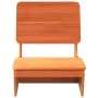 Sillas de jardín 2 uds marrón cera 60x64x70,5 cm de , Sillas de jardín - Ref: Foro24-859314, Precio: 136,83 €, Descuento: %