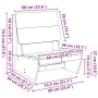 Sillas de jardín 2 uds marrón cera 60x64x70,5 cm de , Sillas de jardín - Ref: Foro24-859314, Precio: 136,83 €, Descuento: %