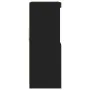 Aparador negro 81x37x100 cm madera de ingeniería de , Taquillas y armarios de almacenamiento - Ref: Foro24-3318618, Precio: 1...