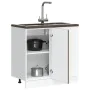 Mueble bajo para fregadero de madera de ingeniería roble marrón de , Armarios de cocina - Ref: Foro24-854295, Precio: 76,22 €...
